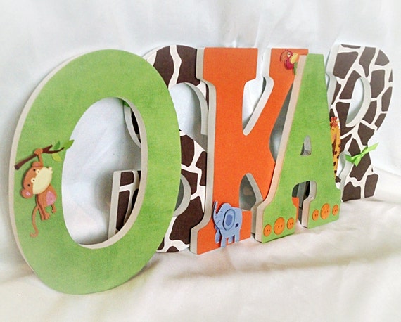 jungle nursery letters letters for nursery boy safari