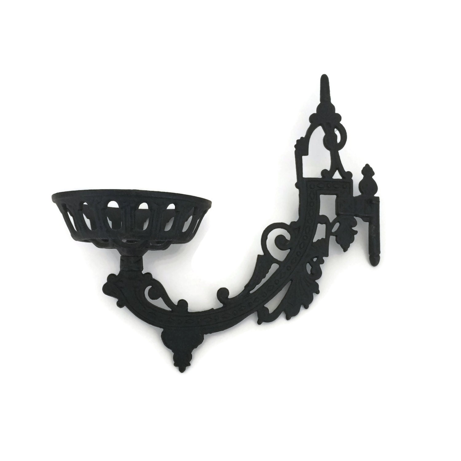 Oil Lamp Sconce Cast Iron Candle Holder Candle Wall Sconce