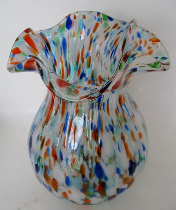 Murano Confetti Glass Vase