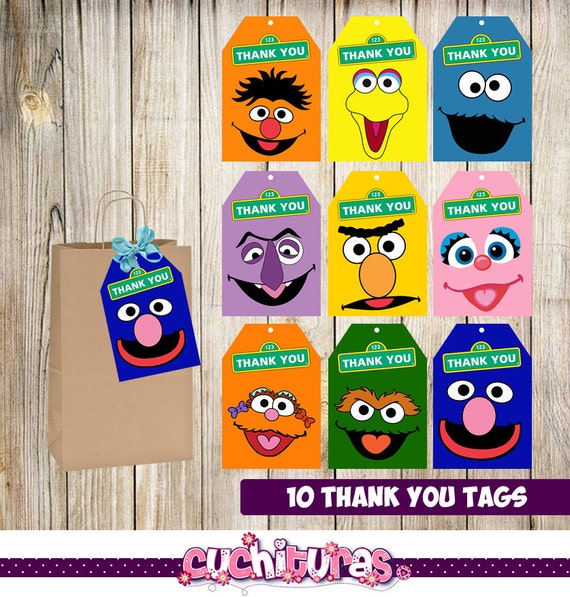 Sesame Street Thank You Tags - vrogue.co