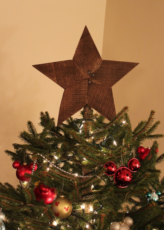 Rustic Reclaimed Wooden Star Tree Topper