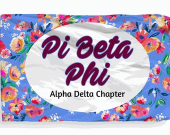 Pi Beta Phi 3 x 5 Floral Flag