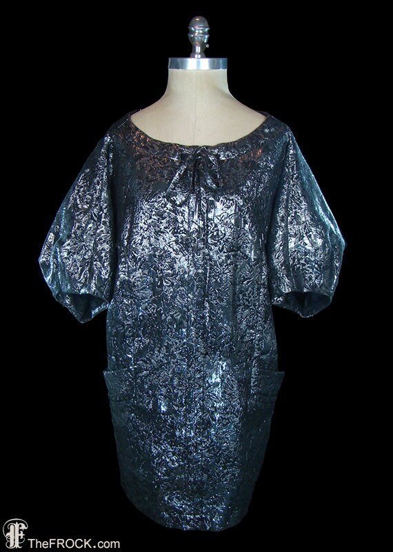 dolman sleeves with dress pattern metallic sleeves gunmetal dress, gray cocktail sculptural pattern,