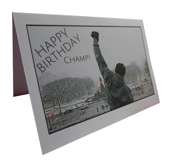 Rocky Balboa Novelty Birthday Greeting Card