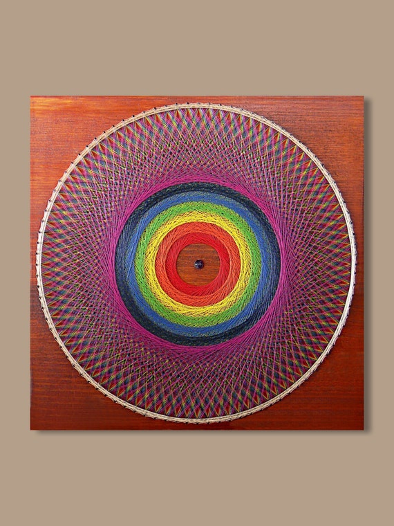 String Art Circle wall art circle wall decor geometric wall