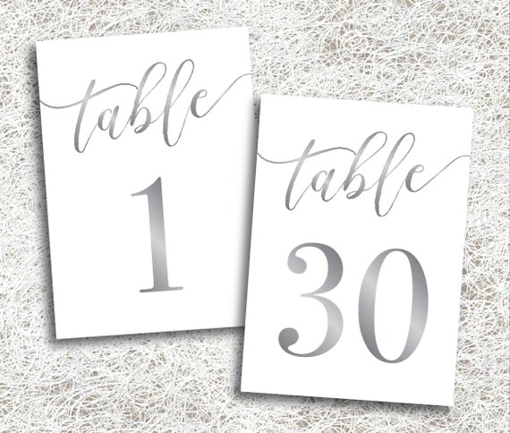 free table number download