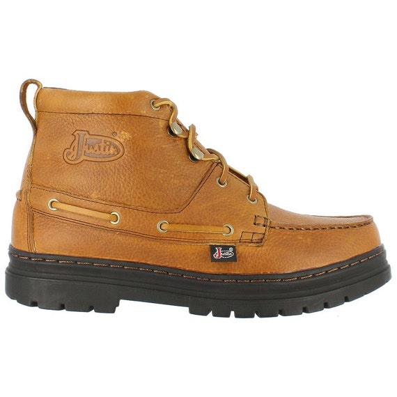 mens justin chukkas