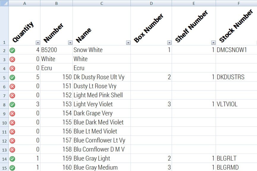 Dmc floss checklist editable embroidery floss checklist thread