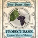 Grape Jar Label Grape Jelly Label Grape Canning EDITABLE