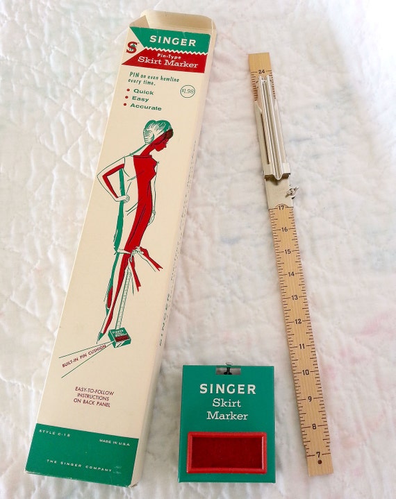 Vintage Singer PinType Skirt Marker. Dress Maker Hem Length