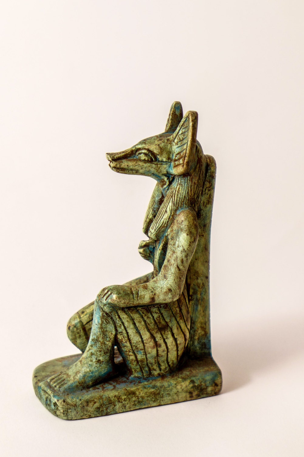 Anubis Statue Egyptian Sculpture Hand Carved Natural Stone