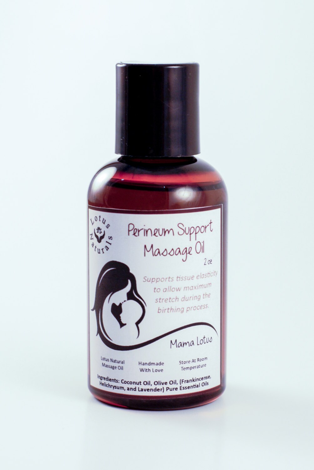 Mama Lotus Organic Peri or Perineum Massage Oil for use in