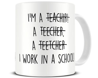 Teacher Spelling Mug - Teacher Mug - Teacher Gifts - Funny Teacher Gift Mug MG460