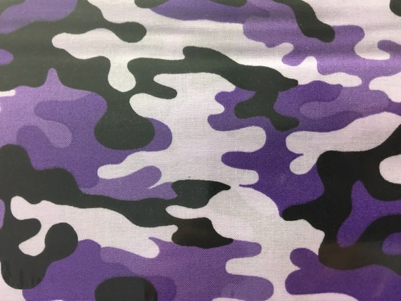 purple and white camo pants