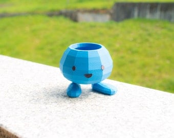 Oddish Flower Pot - Pokemon Planter - 3d Printed Garden / Home Decoration