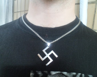 Stainless Steel Ganesh Buddha Cross Necklace.