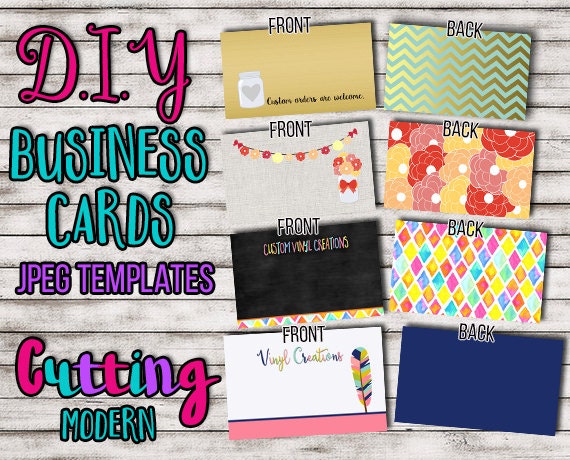 DIY BUSINESS CARDS for crafters vinyl creations and more