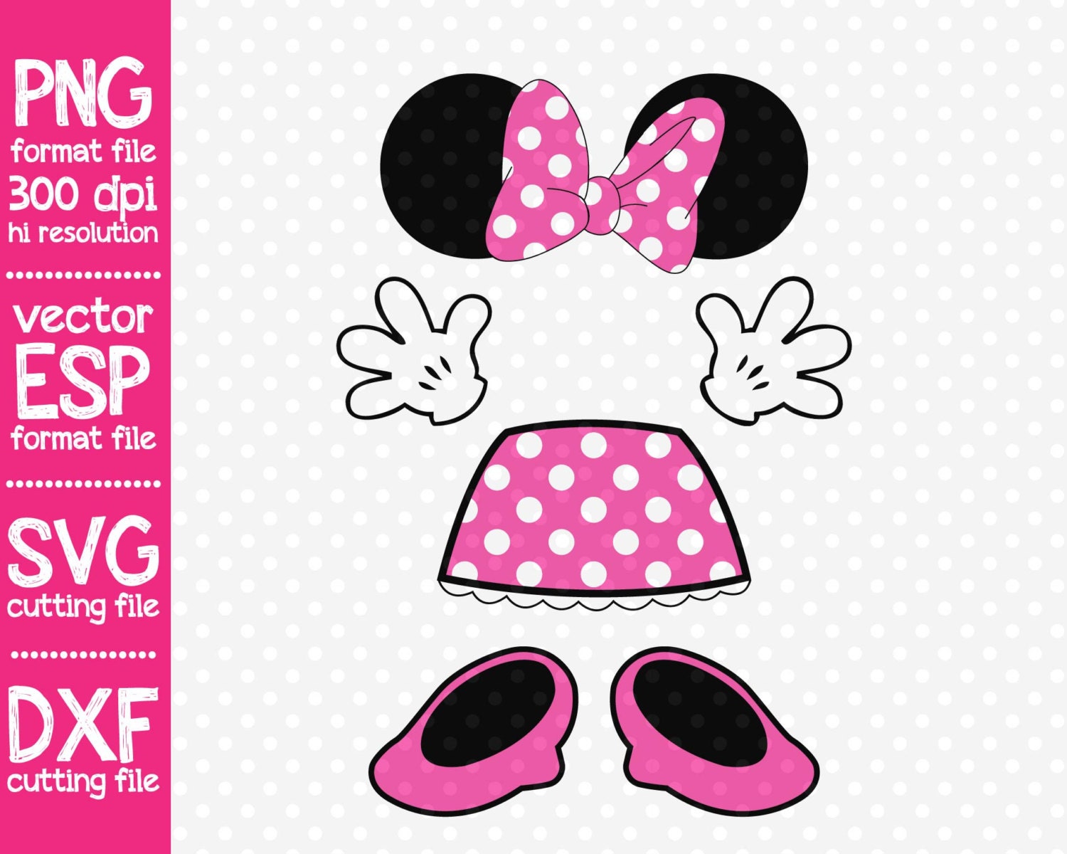 Minnie Mouse Shoes SVG