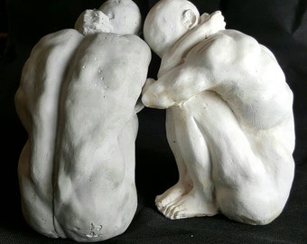 Male sculpture. Modern art. abstract sculpture.