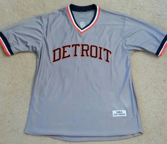 Kirk Gibson Detroit Tigers throwback MLB baseball by FanJerseyz