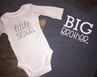DIY Sibling Shirt Iron On | Big Brother shirt | Big Sister shirt | Little Sister Shirt | Little Brother Shirt