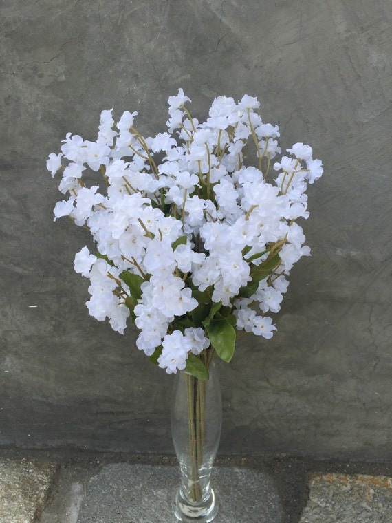 White Baby's Breath Silk Flower Bush Artificial Faux