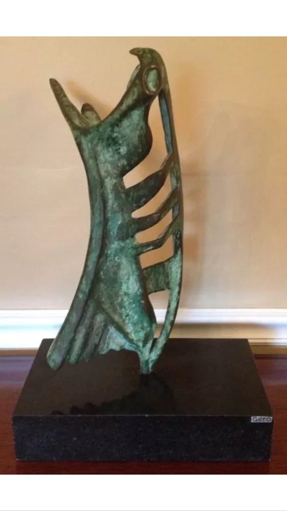 Mark Gero Abstract Bronze Sculpture