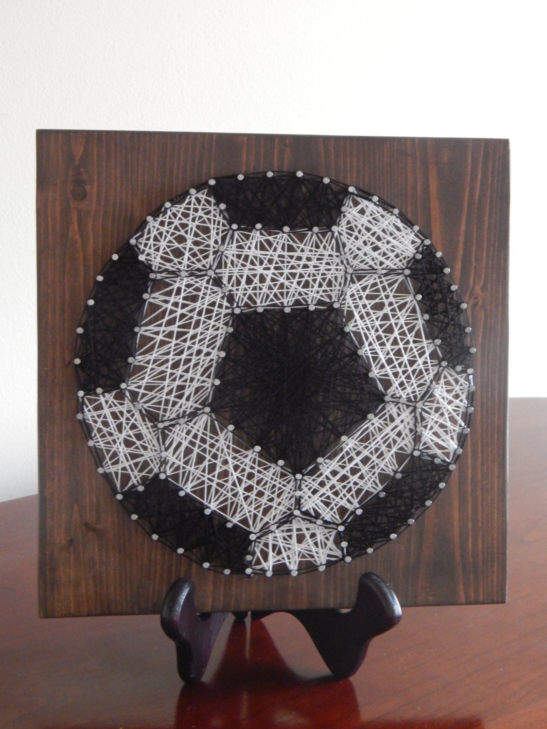 Soccer Ball String Art 9x9