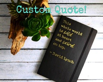 Personalized Journal - Inspirational Journal - Custom Journal - Bullet Journal - Inspirational Notebook - Travel Journal - Quote Journal
