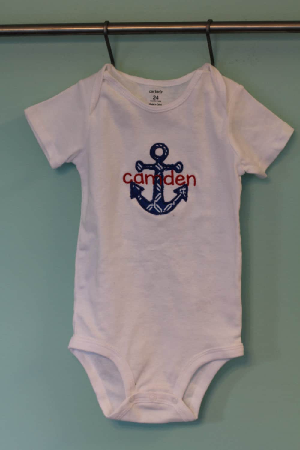 personalized onesie monogrammed summer onesie anchor baby