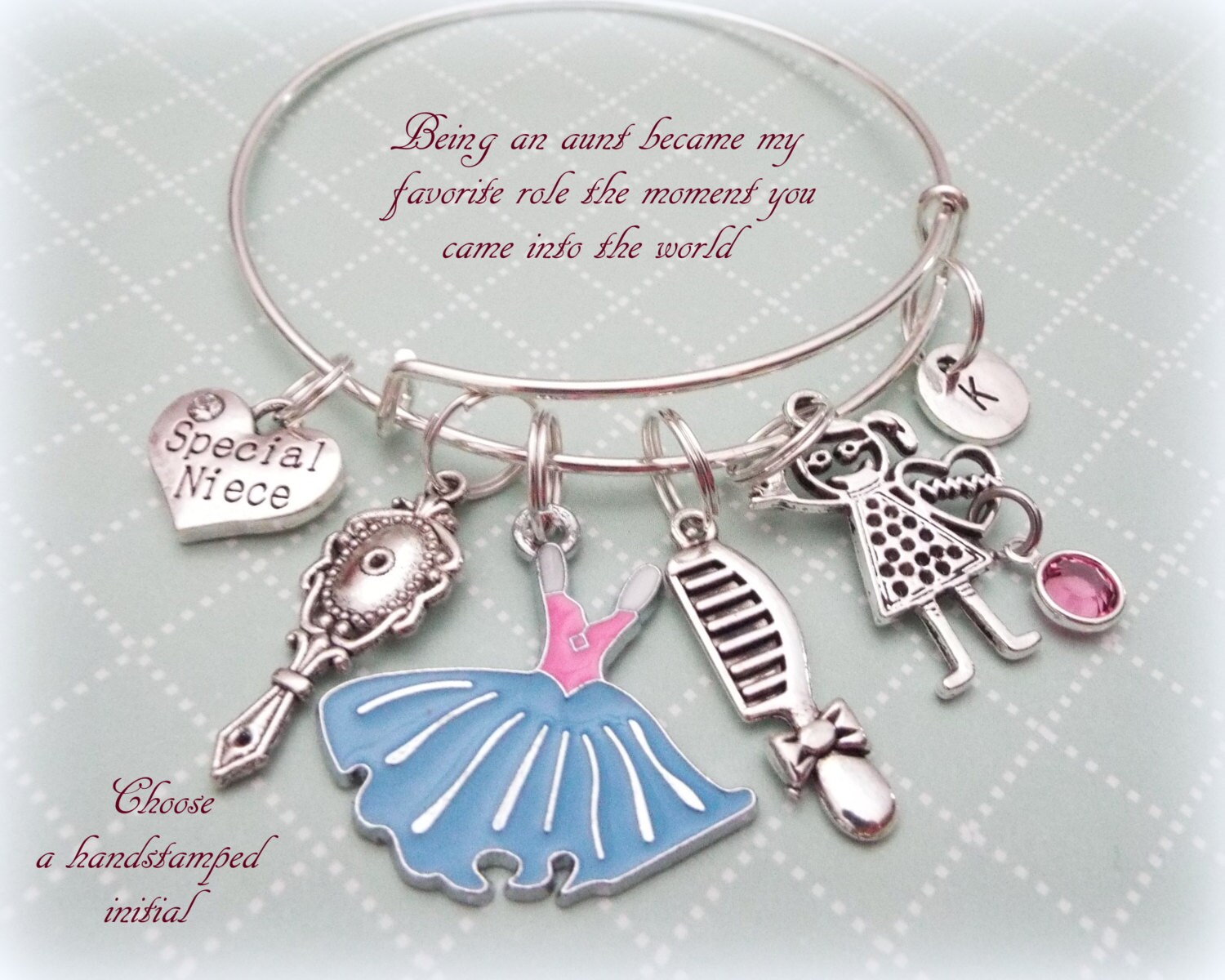 Niece Charm Bracelet Gift for Niece Aunt to Niece Gift Idea