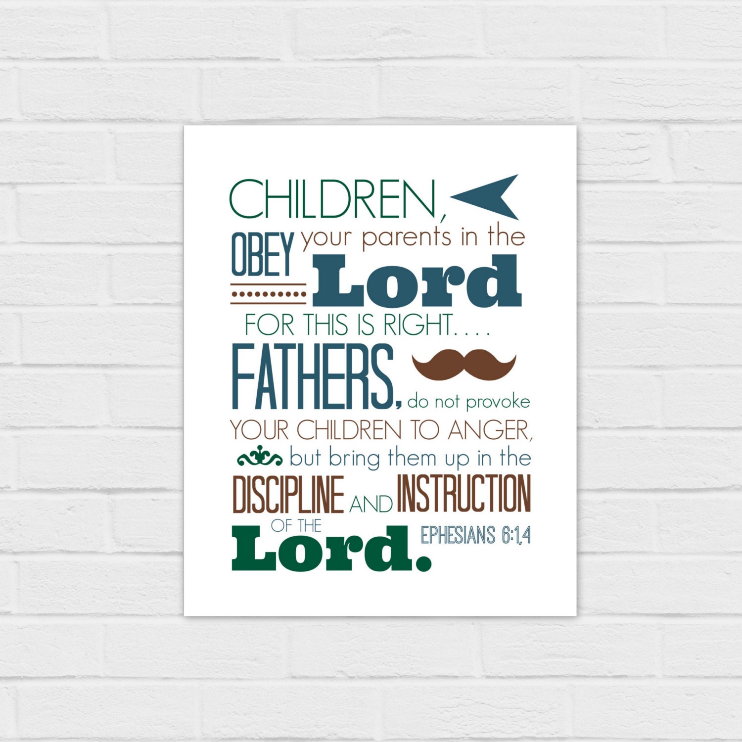 Children Obey Your Parents digital download by PrintablePrayers