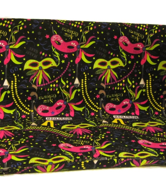 mardi gras fleece fabric