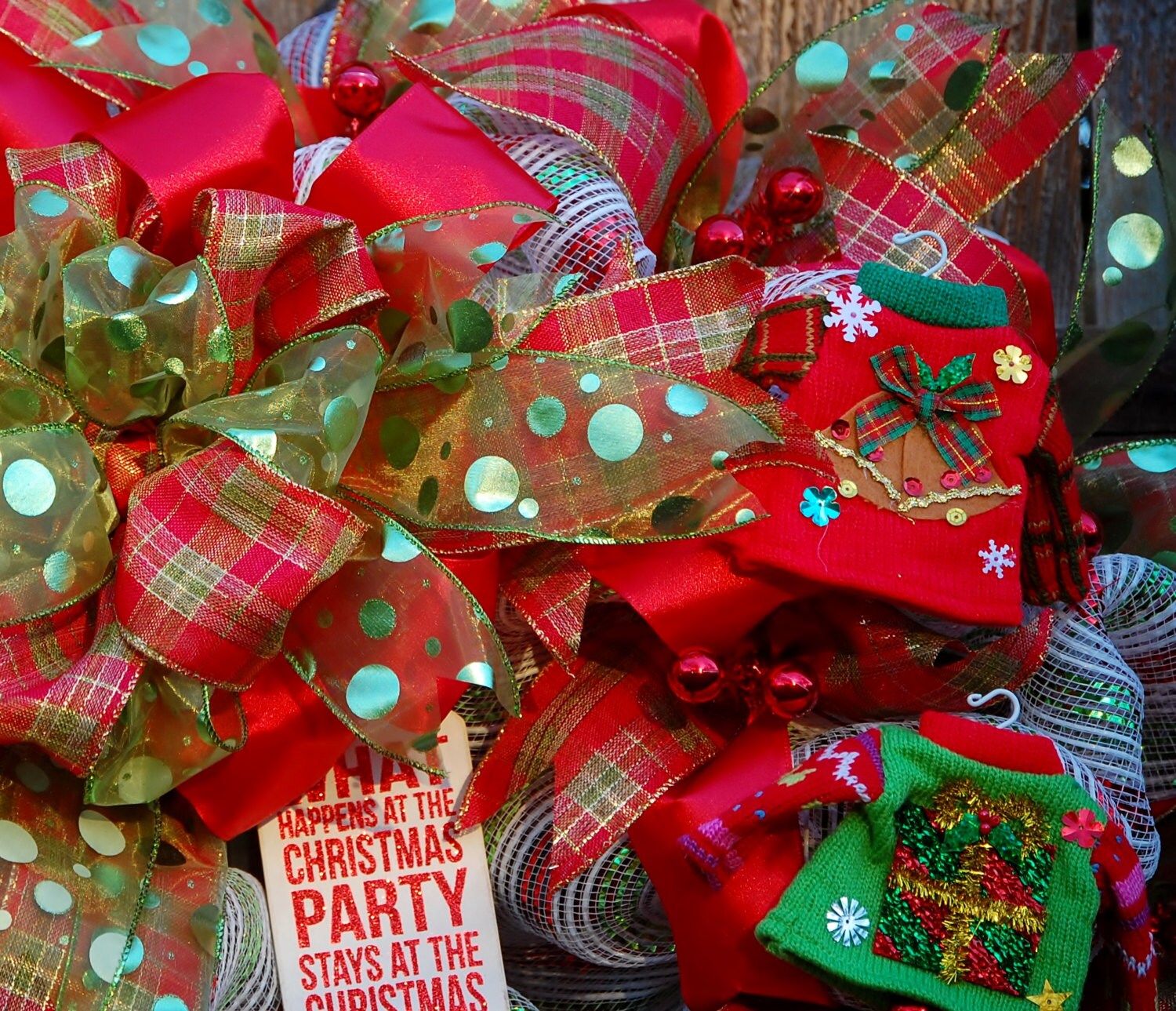 Ugly Sweater Wreath Decor Christmas Wreath Front Door Tacky