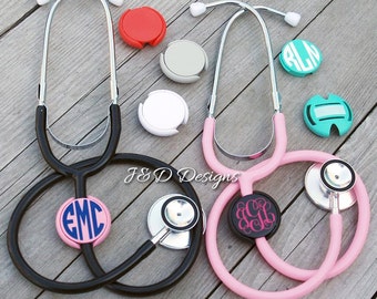 Personalized Stethoscope Name Tag ID/Monogrammed Stethoscope Name Tag ID