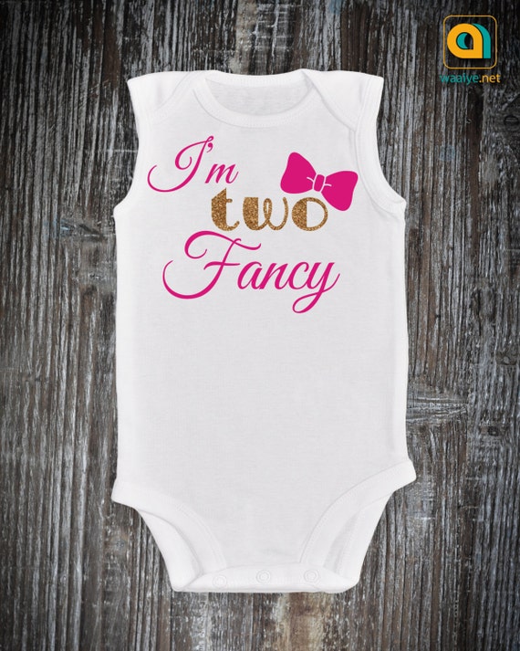 Second Birthday Girl Onesie. Two Personalized Bodysuit. by WAAIYE