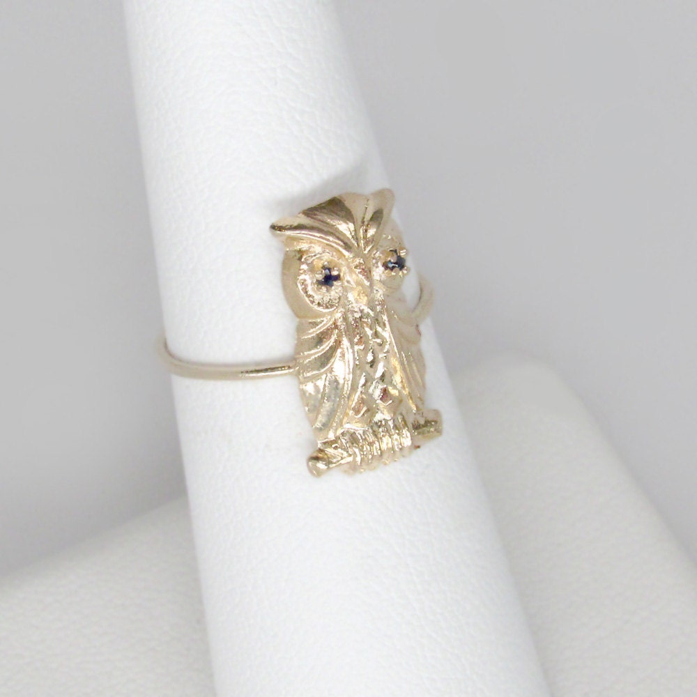 Vintage Owl Ring 76