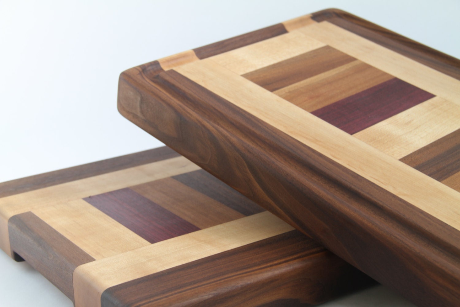 Handcrafted Wood Cutting Board Edge Grain Cherry, Maple,