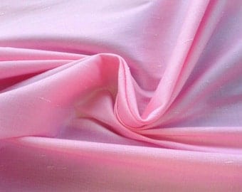 SALE Stretch Shantung, Bubblegum Pink Polyester, faux silk, special occasion fabric