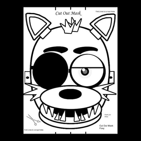 Mask FNAF Party Favors Birthday Parties Halloween Fun