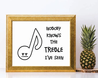 Teacher gift, printable quote, music teacher wall art, music student, printable music art, piano teacher, printablestyles
