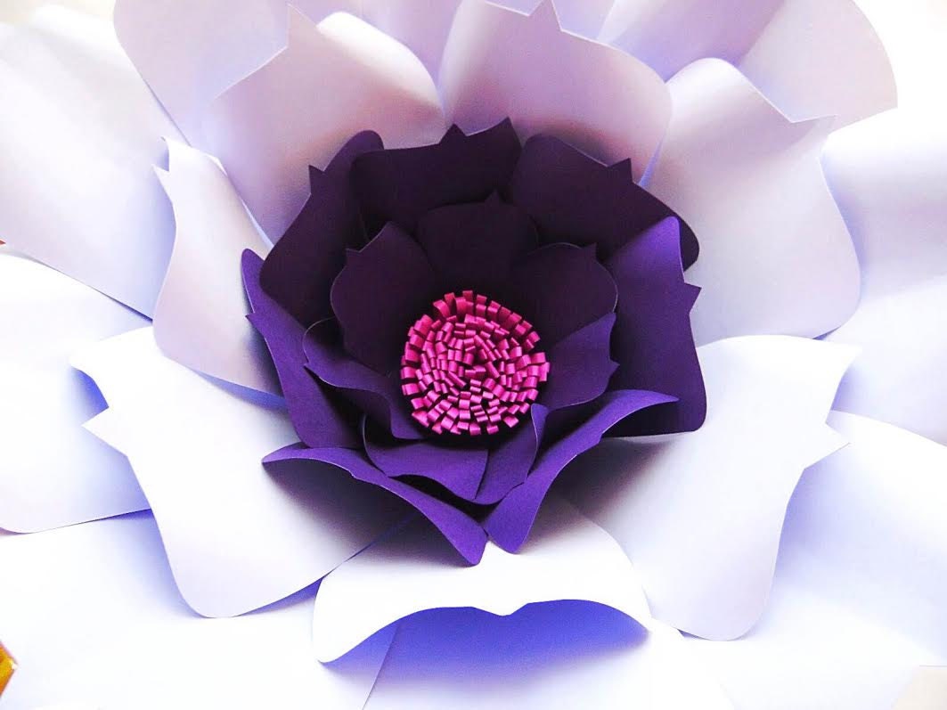 Download Paper Flower SVG cut files Paper flower templates DIY Large