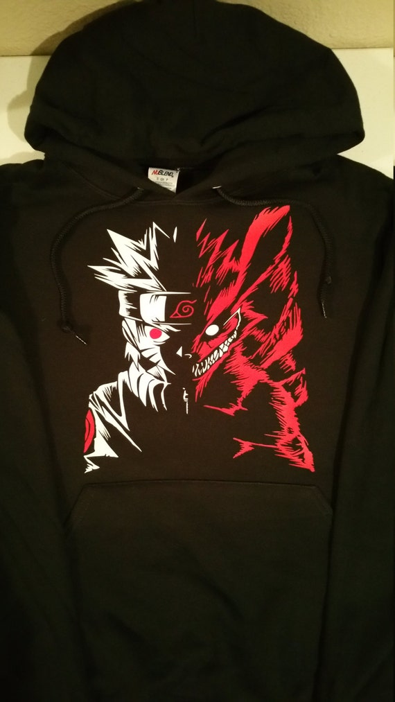 Hoodie Naruto Kyuubi Nine Tail Face Anime by ...