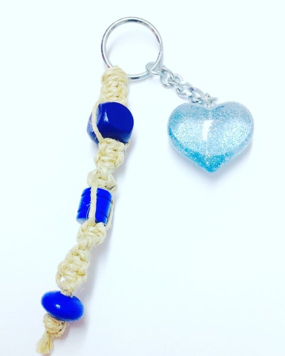 Macrame Keychain Handmade Keychain Beaded by