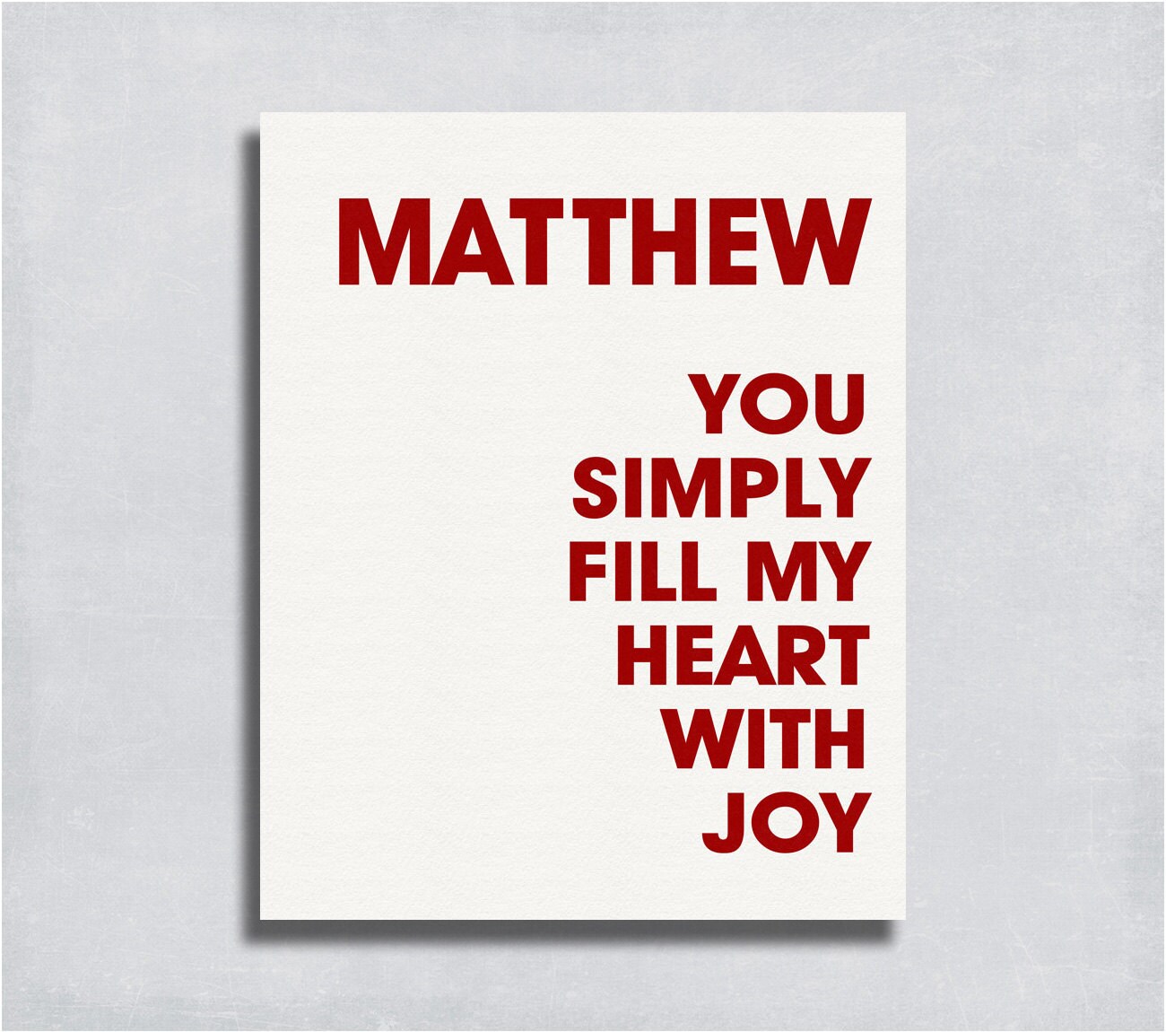You Simply Fill My Heart With Joy Personalized Inspirational