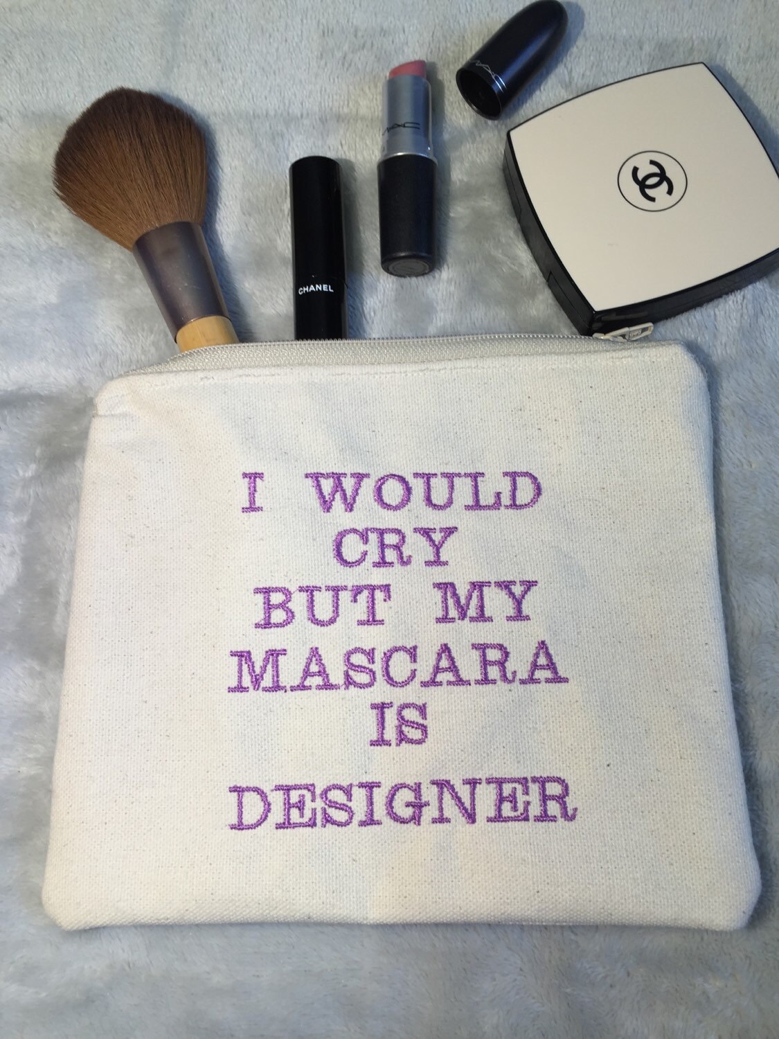 i would cry but my mascara is by Up2ournecksinFABric on Etsy