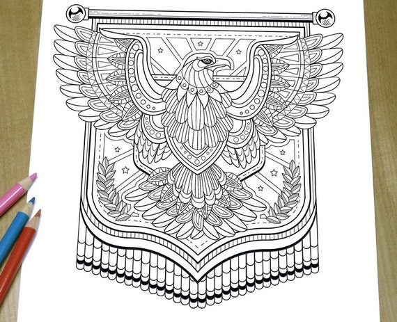 eagle coloring pages for adults - photo #26