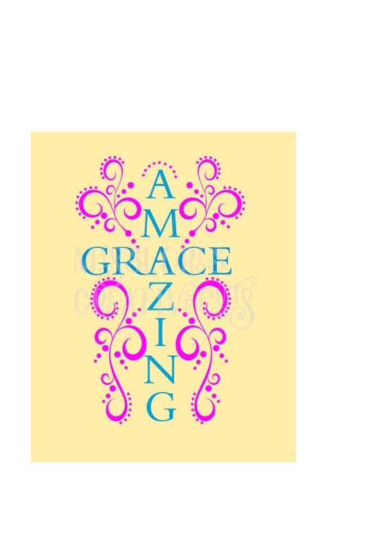 Download Amazing grace SVG Cut file Cricut explore file wood sign