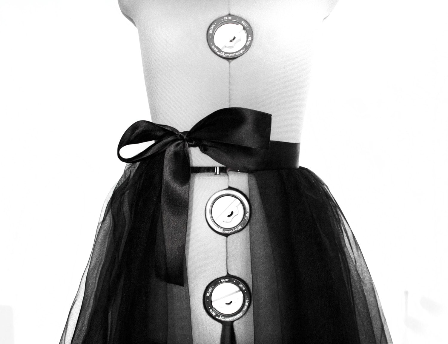 detachable tulle skirt black