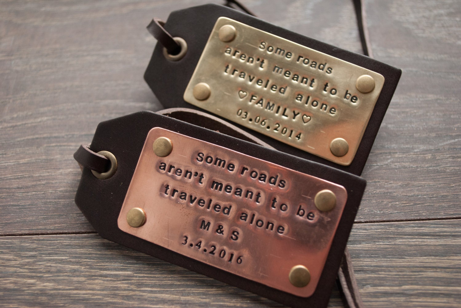 Leather luggage tag Personalized Wedding Gift Custom Wedding Gift Personalized Luggage Tag Anniversary gift Gift for Bride Travel tag